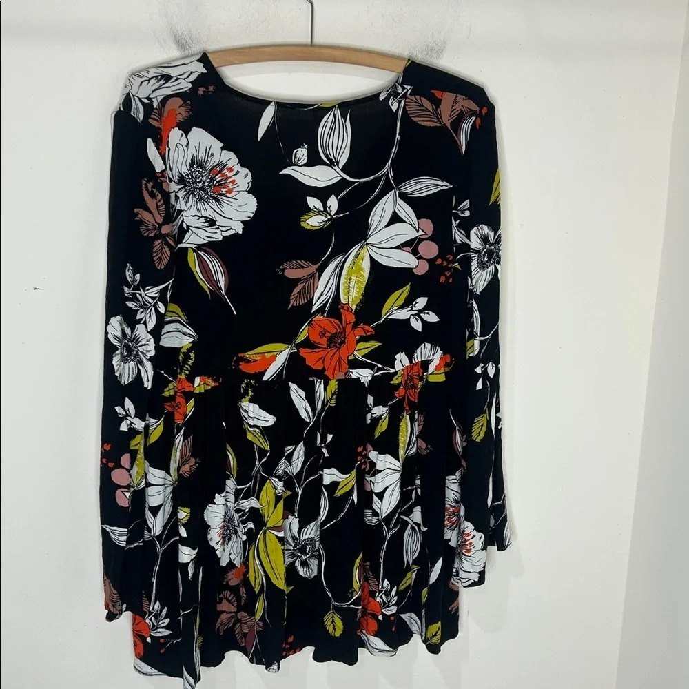 FREE PEOPLE Bella Floral Mini Tunic Dress Size XS